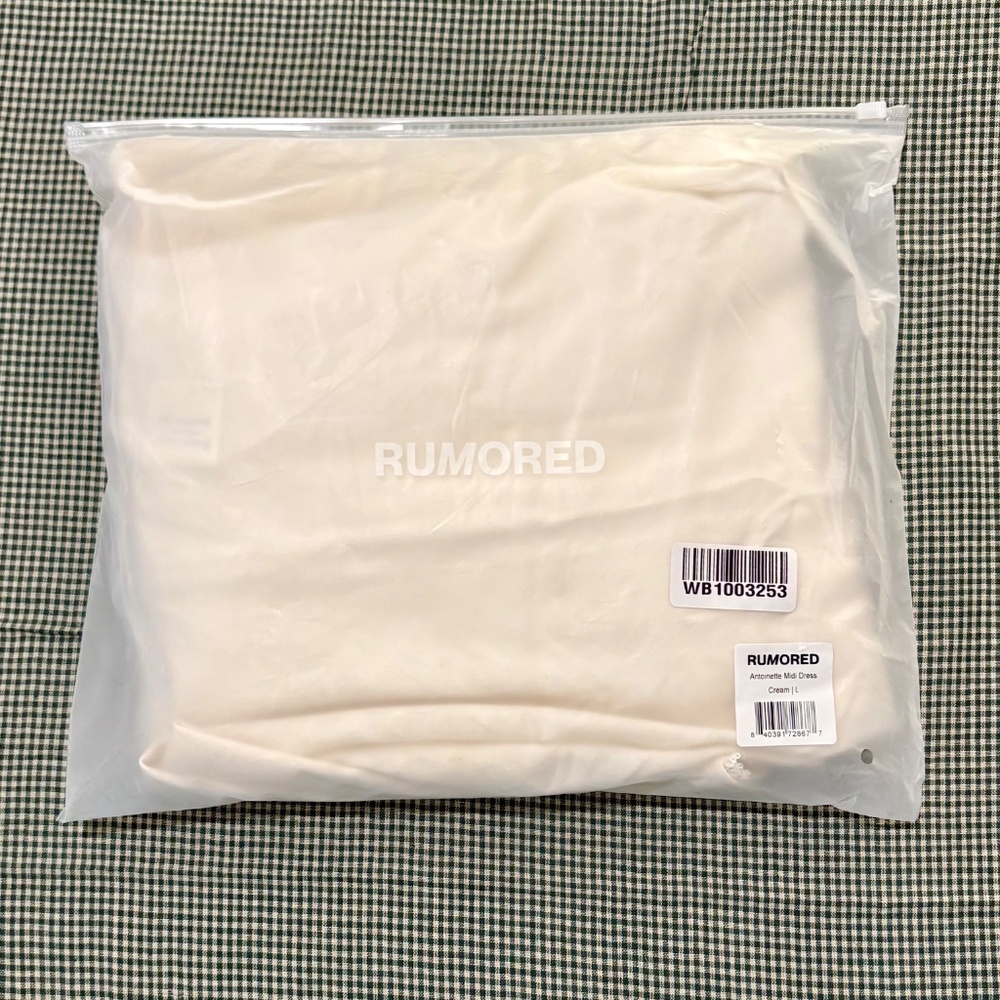 Rumored Antionette Midi Dress in Crème Size L - Picture 3 of 4
